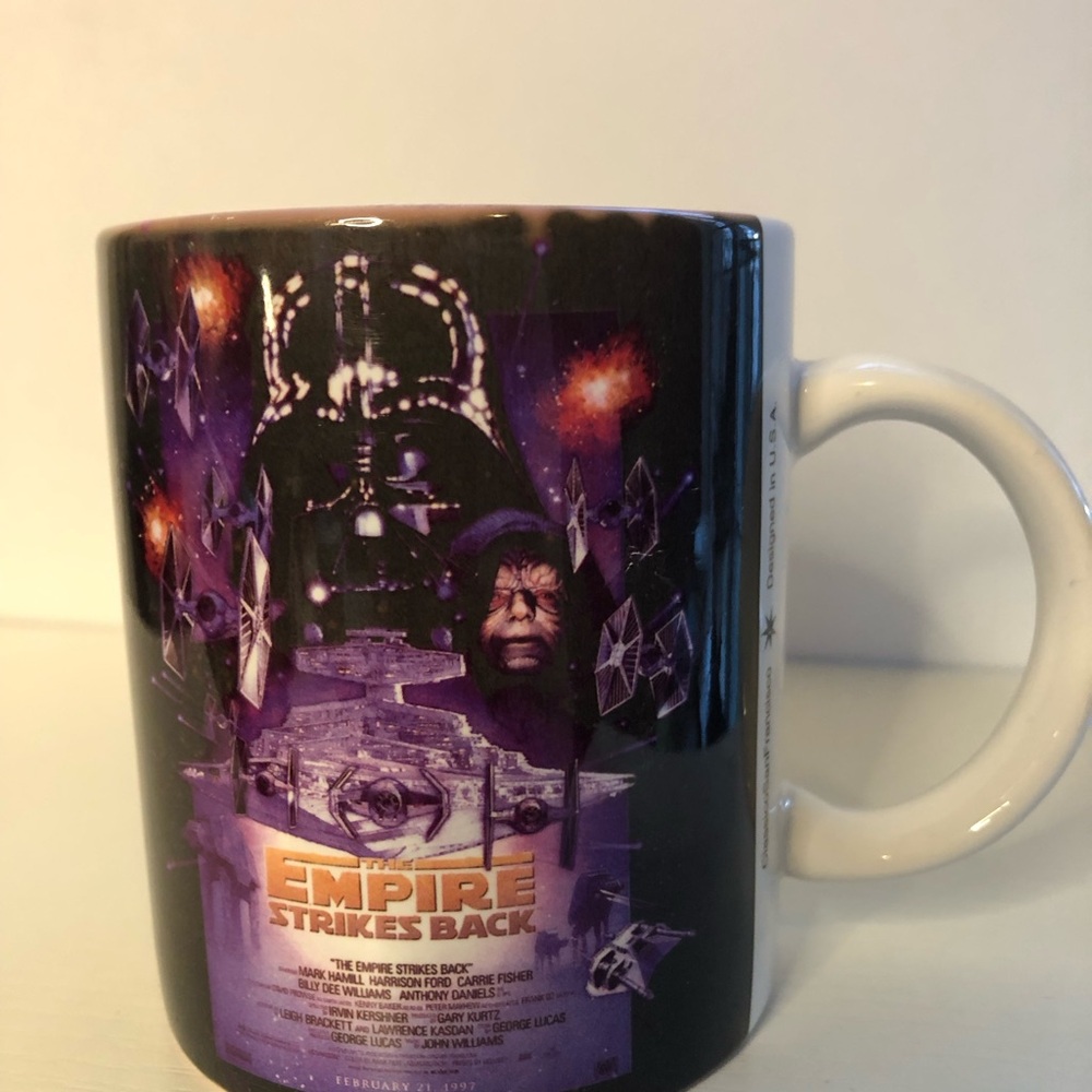 Star Wars 1997 Vintage Movie Empire Strikes Back 20oz Coffee Cup New 2002